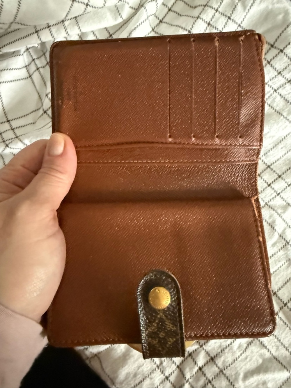 Louis Vuitton Brown Monogram Canvas Snap Wallet - Picture 3 of 9